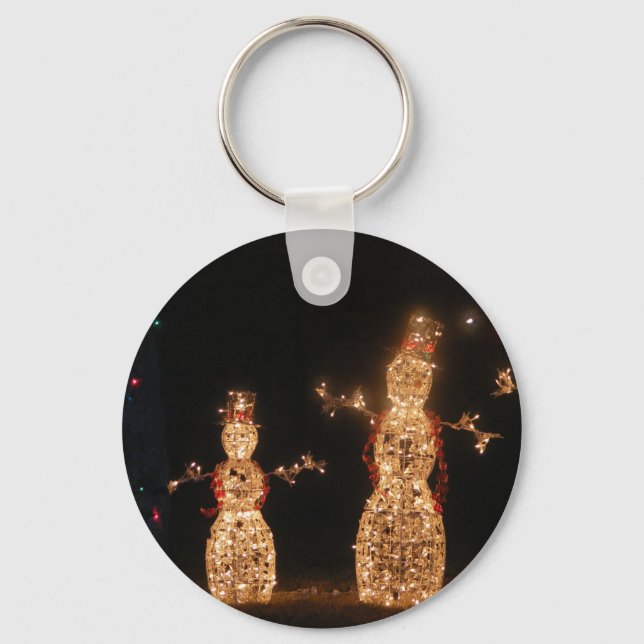 Chaveiro de Snowmen iluminado (Frente)