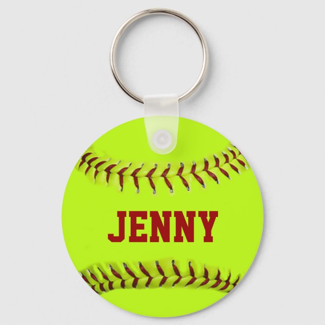 Chaveiro de Softball Personalizado (Frente)