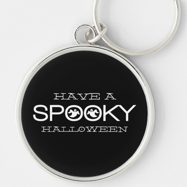 Chaveiro de Spooky Typografia Halloween Premium (Frente)
