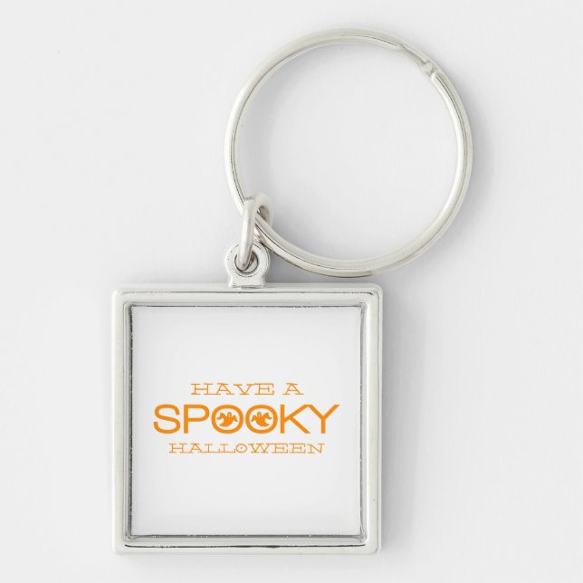 Chaveiro de Spooky Typografia Halloween Premium (Frente)