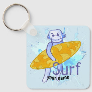 Chaveiro de Surfista de Macaco-Meia