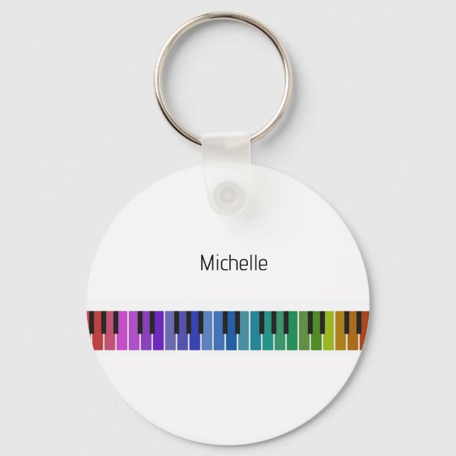 Chaveiro de teclas de piano para crianças, pianist (Frente)
