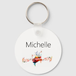 Chaveiro de teclas de piano para crianças, pianist