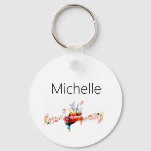 Chaveiro de teclas de piano para crianças, pianist