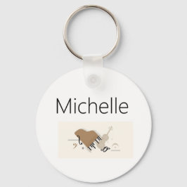 Chaveiro de teclas de piano para crianças, pianist