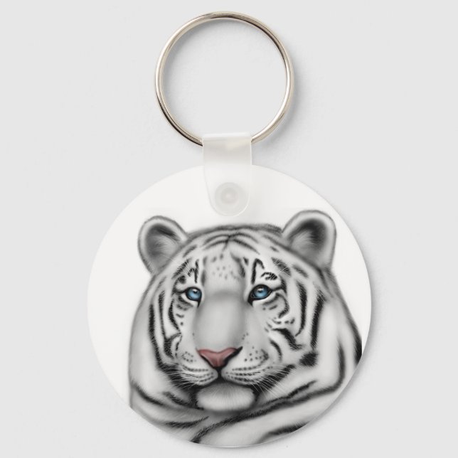 Chaveiro de Tigre Branco Regal (Frente)