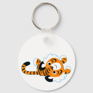 Chaveiro de Tigre de Cartoon de Cartoon Fácil