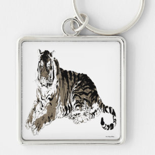 Chaveiro de Tigre de Relaxamento