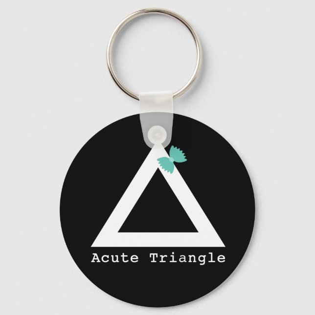 Chaveiro de triângulo agudo (Frente)