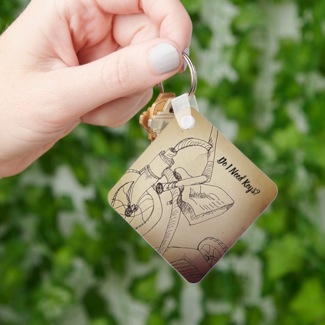 Chaveiro de triciclo (Mão)