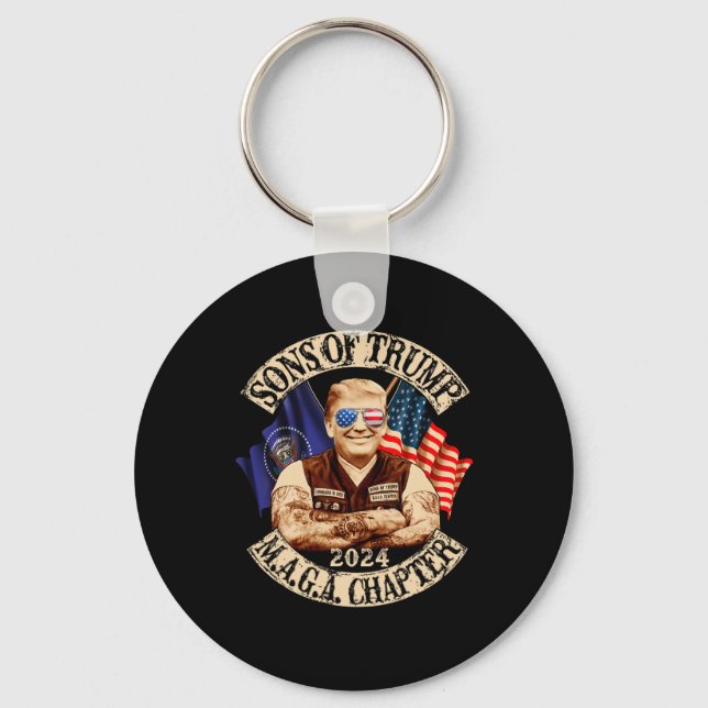 Chaveiro De Trump Maga Capítulo 2024 Engraçado (Frente)