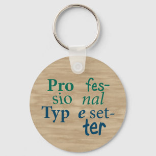 Chaveiro de Typesetter profissional