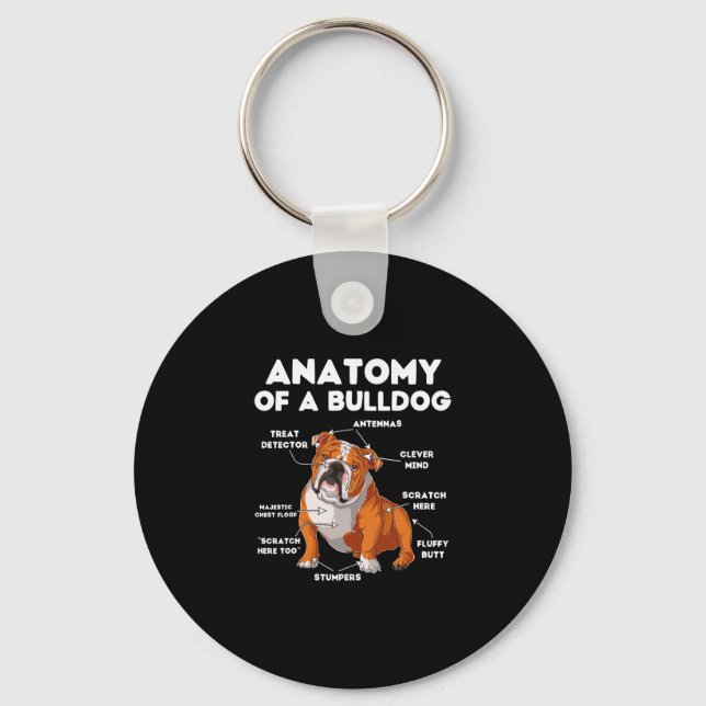 Chaveiro De Um Bulldog (Frente)