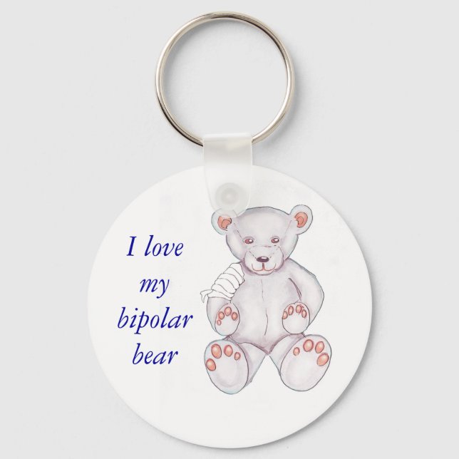 Chaveiro de Urso Bipolar - Personalizado (Frente)