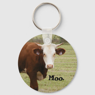 Chaveiro de vaca: "Moo".