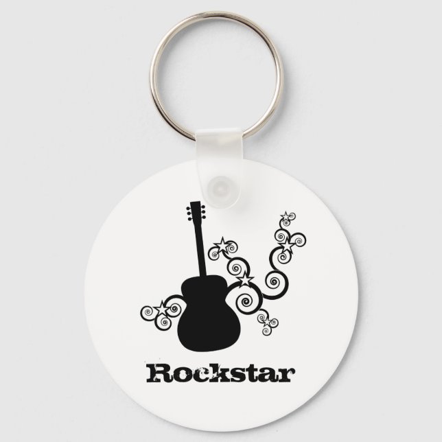 Chaveiro de Violão Rockstar (Frente)