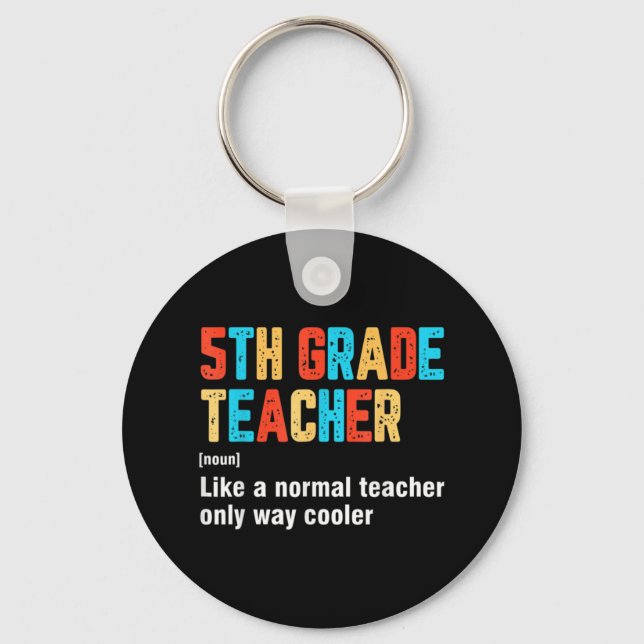 Chaveiro De Volta À Escola, Grau 5, Equipe De Professores,  (Frente)