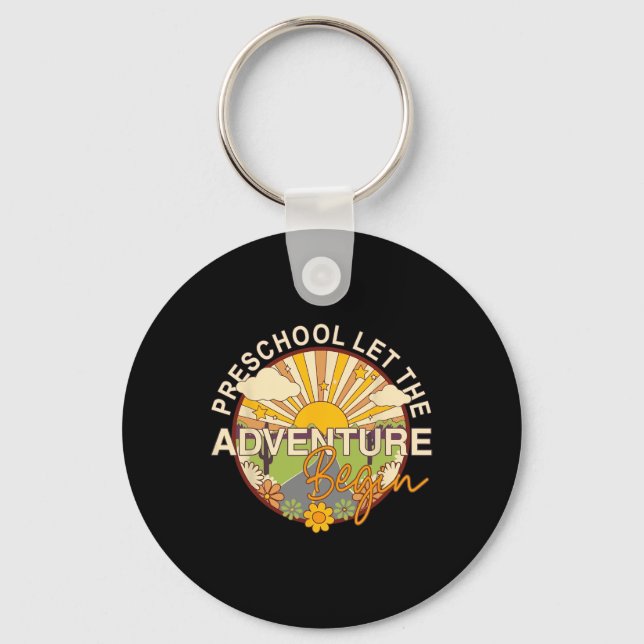 Chaveiro De Volta À Pré-Escola Para Começar A Aventura (Frente)