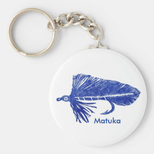 Chaveiro de Voo Clássico de Trouts "Blue Matuka St