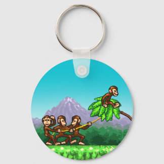 Chaveiro de voo macaco