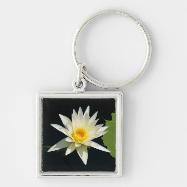 Chaveiro de Waterlily White Lotus (Frente)
