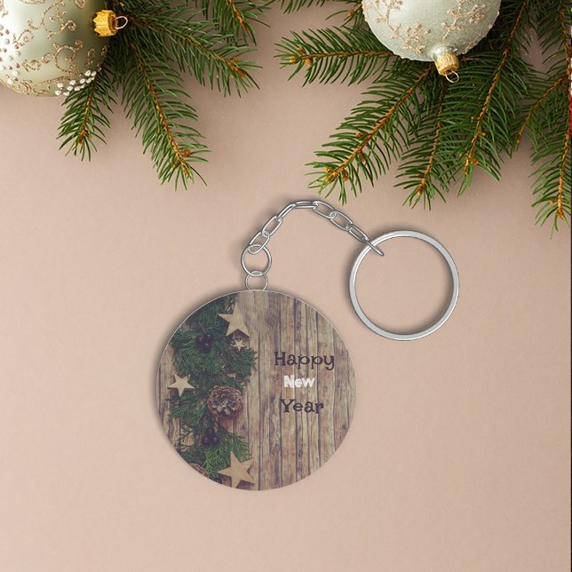 Chaveiro de Wreath Floral Verde (Green Floral Wreath keychain
)