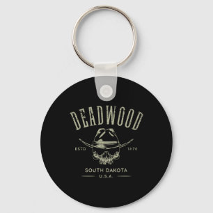 Chaveiro Deadwood Dakota do Sul EUA Design Angustiado Lembr