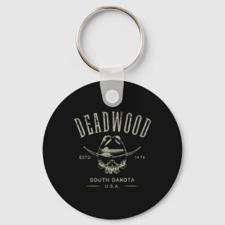 Chaveiro Deadwood Dakota do Sul EUA Design Angustiado Lembr