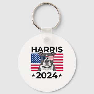 Chaveiro Debate sobre as eleições Kamala Harris 2024 Pitbul