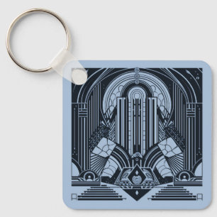 Chaveiro Deco de Arte de Nome Personalizado