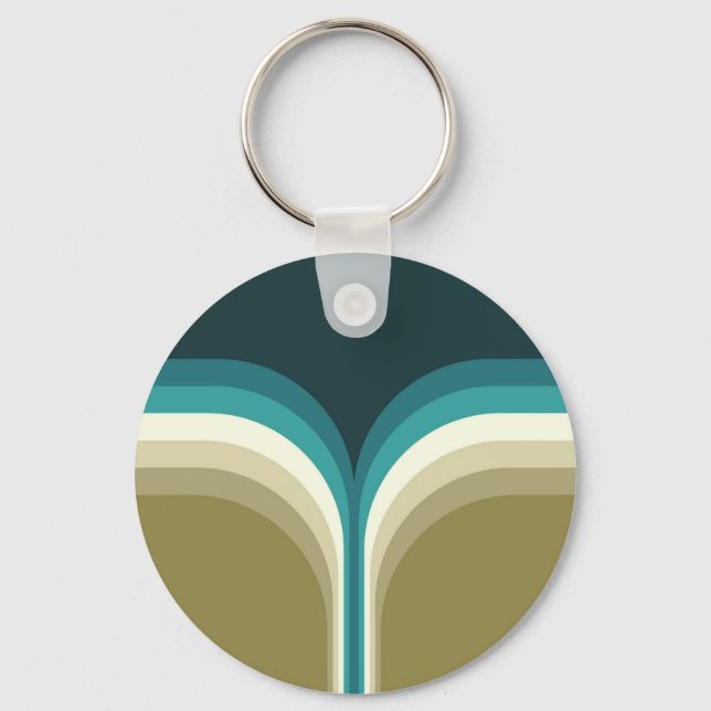 Chaveiro decoração em arco duplo estilo retrô (Frente)