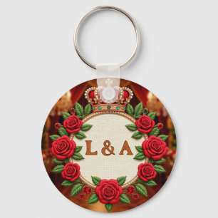 Chaveiro 🌹 Decoração Personalizada de Inicial de Monograma