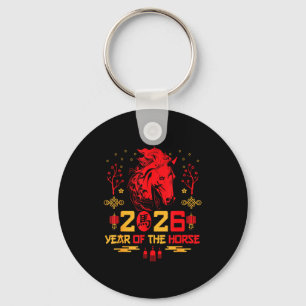 Chaveiro Decorações do Cavalo do Zodíaco Chinês 2026 Ano do