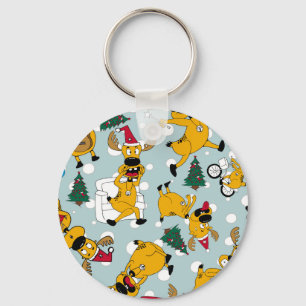Chaveiro Deer Festivo: Design do Padrão de Natal