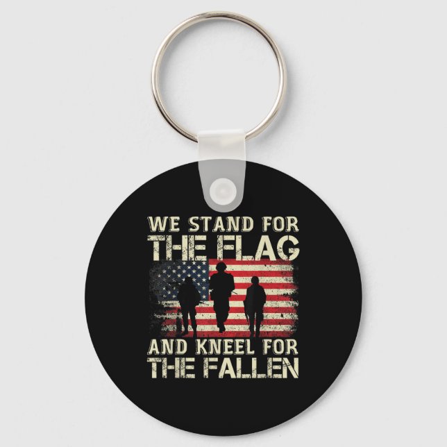 Chaveiro Defendemos A Bandeira E O Kneel Para O Queda (Frente)