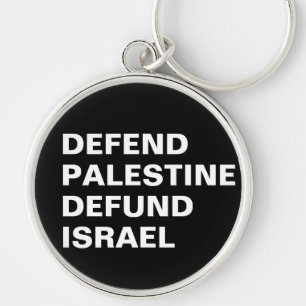Chaveiro Defender Palestina Destituir Israel - Anti-Israel