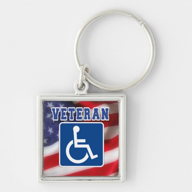 Chaveiro deficiente Veteran EUA (Frente)