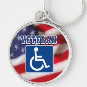 Chaveiro deficiente Veteran EUA
