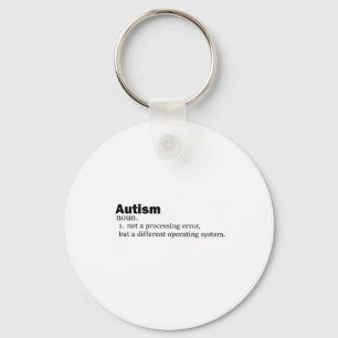 Chaveiro Definição de Autismo Não é uma deficiência diferen