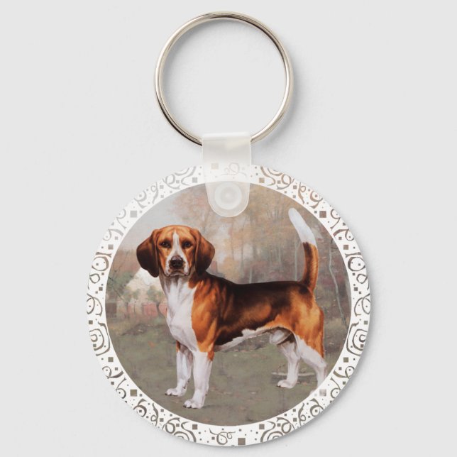 Chaveiro Definição de Beagle no País (Frente)