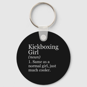 Chaveiro Definição de Menina de Kickboxing Engraçado Sarcás