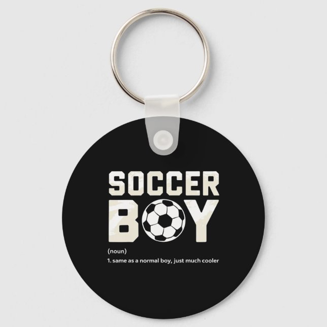 Chaveiro Definição de Menino de Futebol  (Frente)