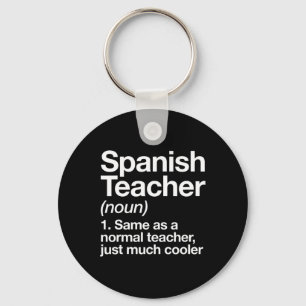 Chaveiro Definição de Professor de Espanhol Divertido Byck