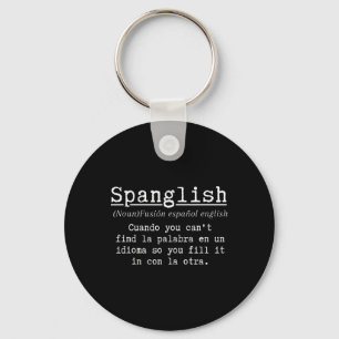 Chaveiro Definição de Spanglish Professora de Espanhol Engr