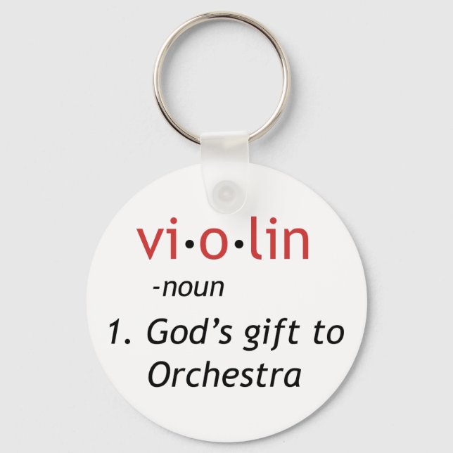 Chaveiro Definição de Violino (Frente)