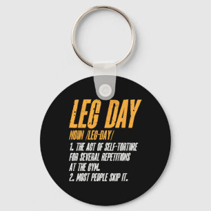 Chaveiro Definição do Dia da Perna do Gym do Treinamento de