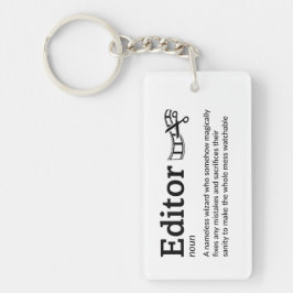 Chaveiro Definição do Editor - Assistente de Filme Engraçad