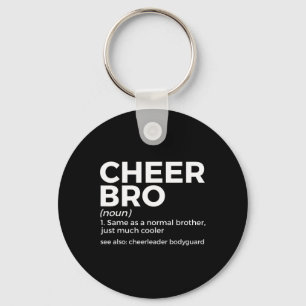 Chaveiro Definição Engraçada de Cheer Bro Guarda-Costas de