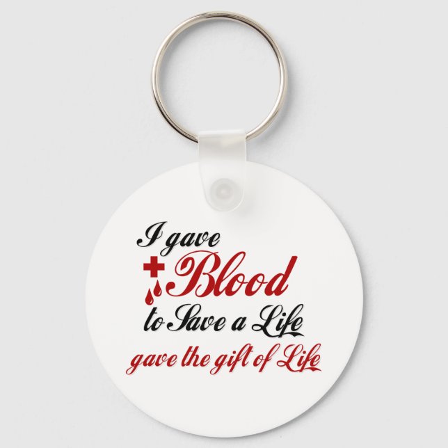 Chaveiro Dei sangue para salvar uma vida (Frente)