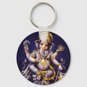 Chaveiro Deidade Hindu do elefante asiático de Ganesh